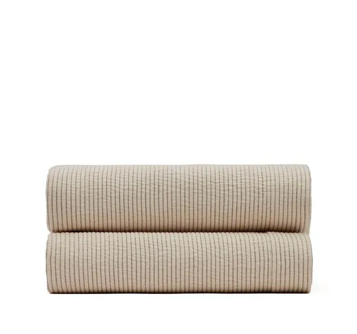 Copriletto Bedar 100% cotone beige per letto da 180/200 cm - Bianco - Kave Home