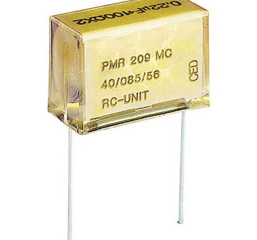 Kemet - PMR209MC6100M100R30 Condensatore antidisturbo pmr radiale 0.1 µF 250 v/ac, 630 v/d...