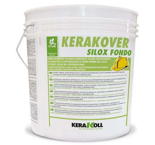 fondo intermedio organico minerale eco compatibile KERAKOVER ECO SILOX FONDO 14 lt - bianc...