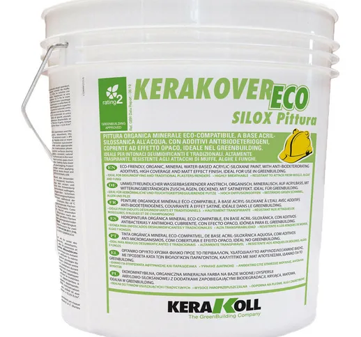 Kerakover eco silox pittura - pittura organica minerale acrilsilossanica coprente ad effet...