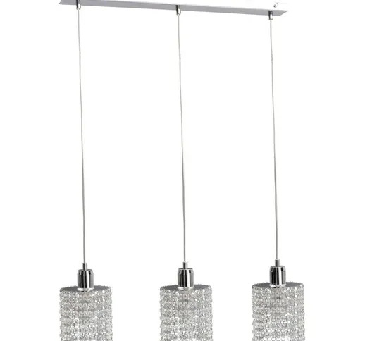 Keter Lighting - 538 Diament Bar Sospensione Plafoniera Sospensione Goccioline, 60 cm, 3x...