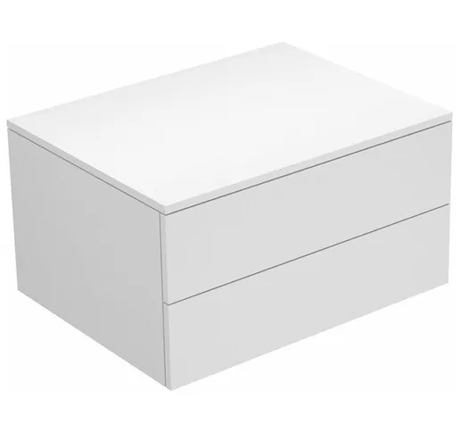 Keuco Edition 400 Credenza 31742, 2 cassettoni, 700 x 382 x 535 mm, Corpo/fronte: Vernice...