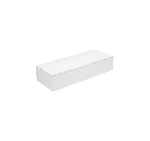 Keuco Edition 400 Credenza 31765, 2 cassettoni, 1400 x 289 x 450 mm, Corpo/fronte: Struttu...