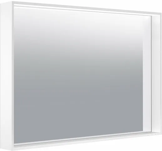 Keuco X-Line specchio illuminato 33296, 1 colore della luce, 3000 Kelvin, 1000 x 700 x 700...