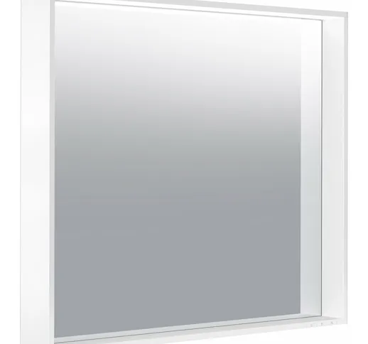 Keuco X-Line specchio illuminato 33296, 1 colore della luce, 3000 Kelvin, 800 x 700 x 700...