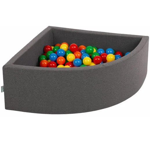 90X30cm/300 Palline Piscina Di Palline Colorate ∅7Cm Per Bambini Quarto Angolare In eu, Gr...