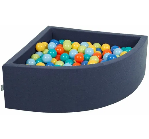 90X30cm/300 Palline Piscina Di Palline Colorate ?7Cm Per Bambini Quarto Angolare In EU, Bl...