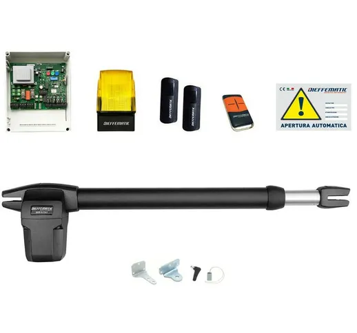 Kit Automazione Cancello Mono 1 Anta Battente Aprimatic 350 Sx 250 Kg 3m 230v Tx