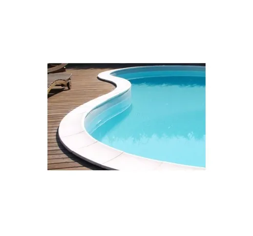 Kit bordo classico bianco piscina rettangolare 7x3 piastrelle piscine
