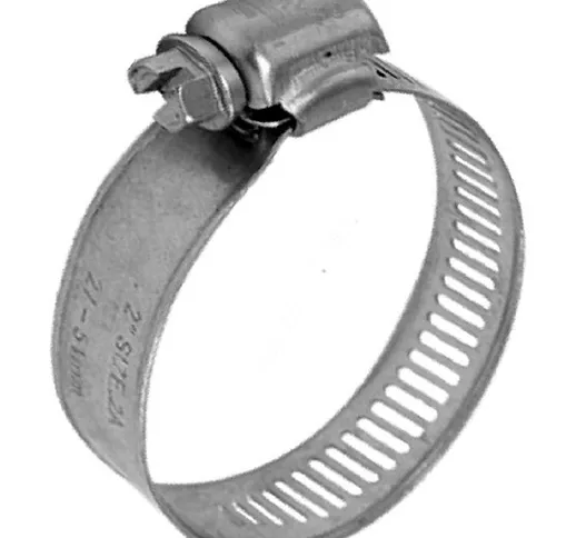 Idrobric - Kit di 2 fascette a vite in acciaio | 44 - 70 mm