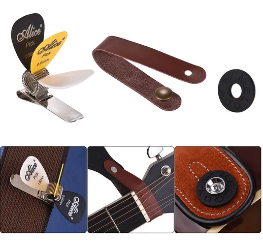 Kit di accessori per chitarra Tracolla per chitarra acustica + Tracolla per chitarra Chius...