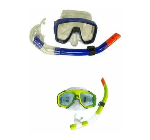 Kit maschera con boccaglio subacquea sub junior mare piscina vacanza - Joy Summer