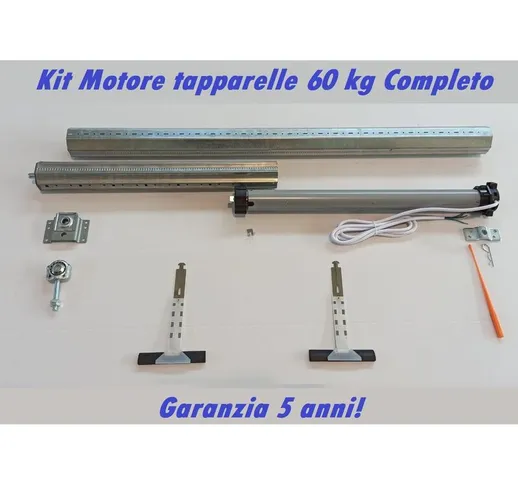 Kit motori tapparelle 60 kg 30 Nm Rullo da 160 cm a 195 cm Completo con Molle di Sicurezza