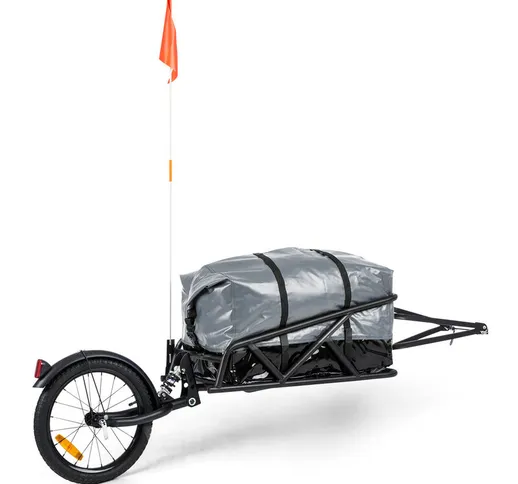 Follower, set rimorchio per bicicletta, ruota da 16', 35 kg di portata, 120 litri, borsa d...