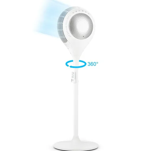 Airflex Ventilatore a Piantana 360° Sensore 56 W Telecomando bianco