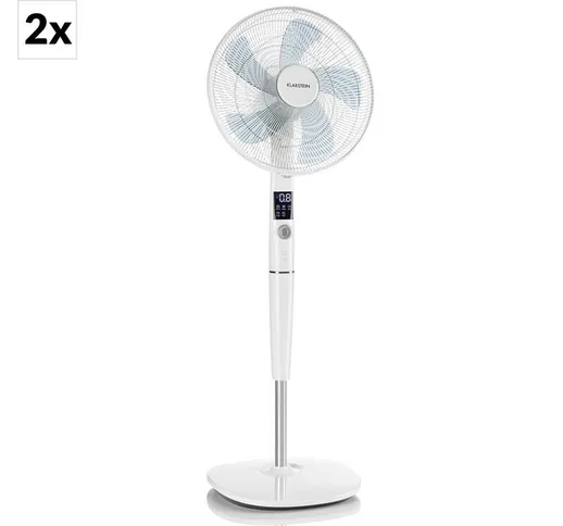 Silent Storm Set Da 2 Ventilatori A Piantana 16' (41cm) Bianco