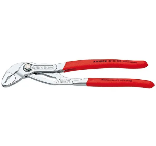  KNIPEX Cobra Pinza regolabile di nuova generazione per tubi e dadi 250 mm - 87 03 250 SB