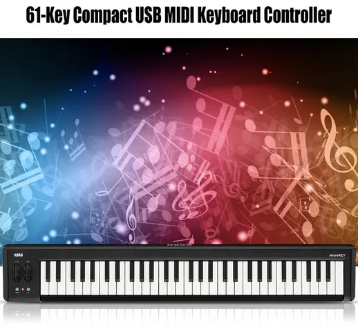 microKEY2-61 Controller tastiera MIDI USB compatto a 61 tasti Alimentato tramite USB Compa...
