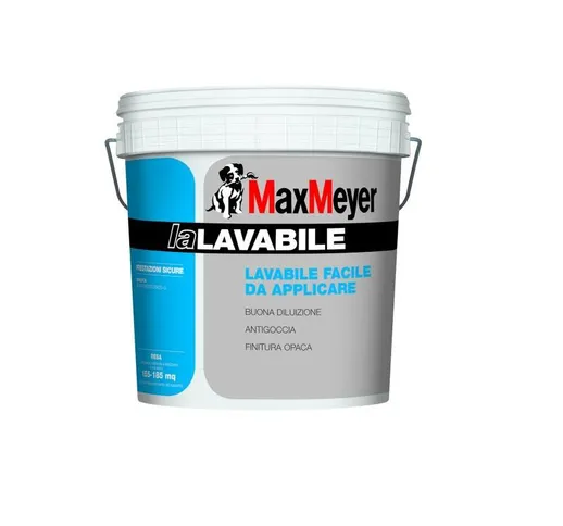 La lavabile Max Meyer pittura murale idropittura per interni bianca 14 lt