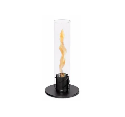 Lampada a Bioetanolo da Tavolo Ø9x40,5 cm in Acciaio Inossidabile Nero