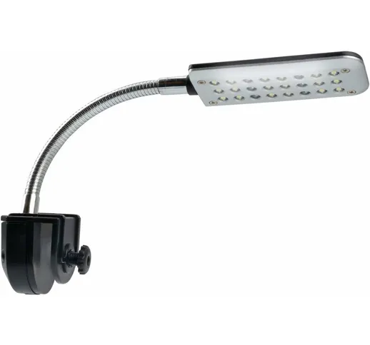 Lampada a LED per piccolo acquario, mini lampada morsetto Acquario Luce regolabili 24 illu...