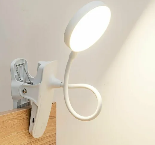 Yoyo - Lampada a morsetto da scrivania, lampada a morsetto a regolazione continua a led a...