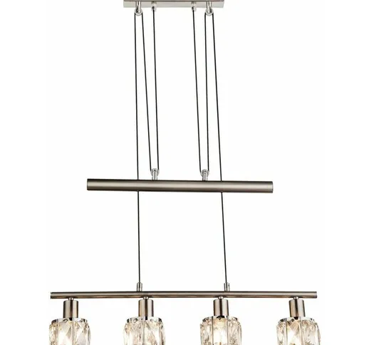 Etc-shop - Lampada a sospensione a soffitto, lampada in cristallo con telecomando, regolab...