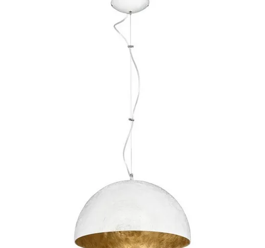 Lampada a Sospensione Acer - Lampadario - da Soffitto - Bianco in Metallo, 35 x 35 x 90 cm...