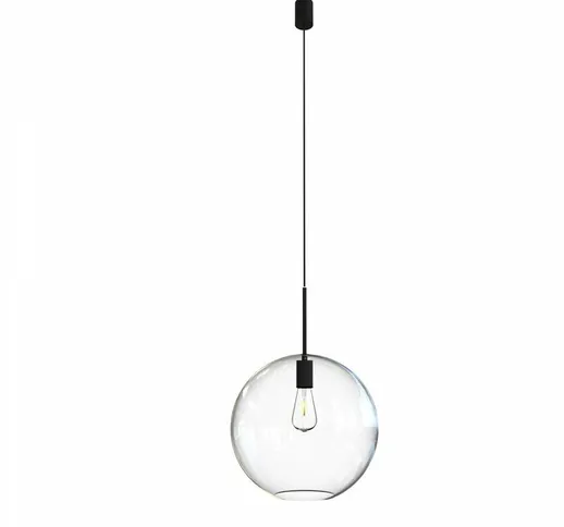 Licht-erlebnisse - Lampada a sospensione in vetro ø 35 cm paralume a sfera altezza regolab...