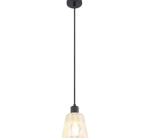 Rabalux - Lampada a sospensione Jarina Black Trasparente E27 1x Max 40W l: 150 cm h: 12 cm...