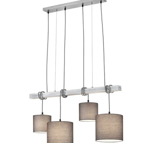 Etc-shop - Lampada a sospensione lampada a sospensione lampada in legno 4 fiamme lampada a...