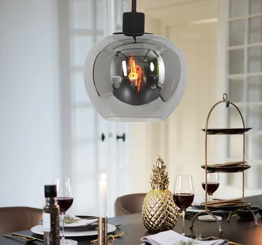Steinhauer - Lampada a sospensione, nera, lampada da tavolo, lampada per soggiorno, regola...