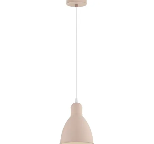 Eglo - lampada a sospensione priddy-p pastello albicocca Ø15,5cm h: 150cm