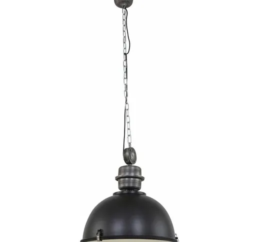 Lampada a sospensione regolabile in altezza nero plafoniera illuminazione soggiorno Steinh...