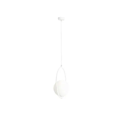 Lampada a Sospensione Solo - Lampadario - da Soffitto - Bianco in Metallo, 28 x 20 x 75 cm...