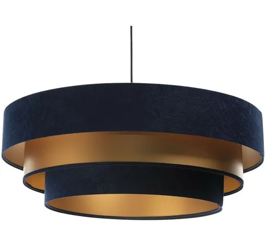 Bps Koncept - Lampada a sospensione triniti blu / gold 1XE27 h: 102 cm ø 60cm dimmerabile