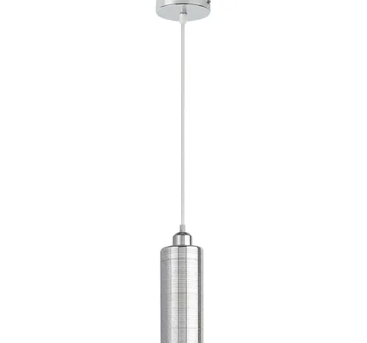 Rabalux - lampada a sospensione Vera vetro metallo cromato Ø10cm h: 23cm