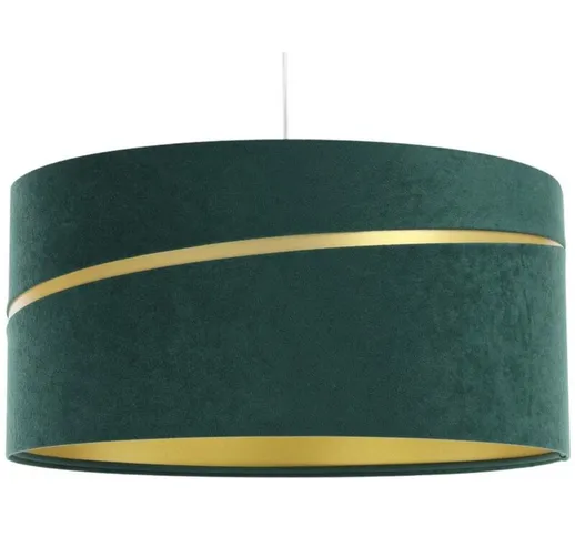 Bps Koncept - Lampada appesa Velours altalena su verde a base di pvc, oro 1xe27 60W h: 102...