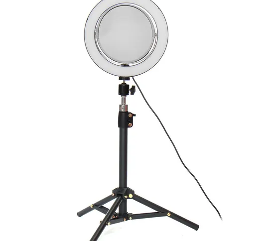 Lampada cosmetica per trucco da 22 cm con specchio 60 cm Telecomando selfie bluetooth - Su...