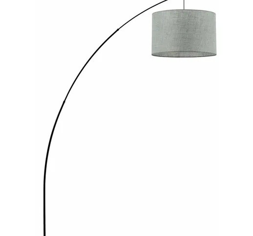 Lampada curva soggiorno grande 245 cm altezza xxl E27 - Nero, Verde