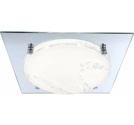  - LED 12 Watt plafoniera vetro lampada specchio di cristallo opalino Globo OSMOON 48.254-...