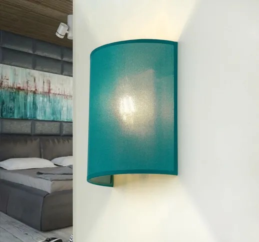 Licht-erlebnisse - Lampada da parete alice dal design loft con paralume semicircolare in t...