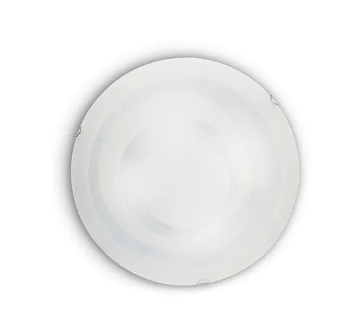 Lampada Da Soffitto Dony 3 Luci In Vetro Bianco - Bianco