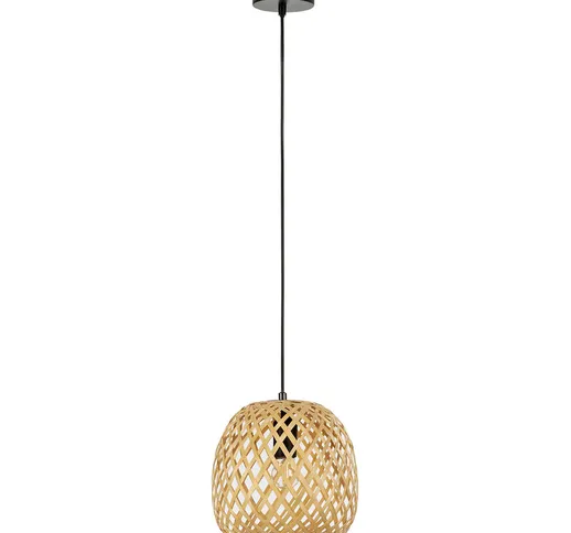 Vs Venta-stock - Lampada da soffitto in bambù Azumi, diametro 22 cm - Beige