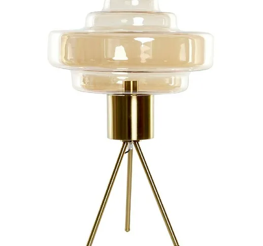 Lampada da Tavolo Ambra Metallo Vetro 240 V Dorato 50 W - Dkd Home Decor