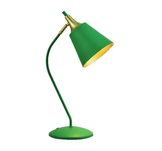 Homemania - Lampada da Tavolo Menta - da Scrivania, Ufficio, Comodino - Verde in Acciaio,...