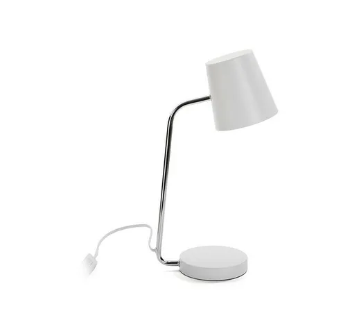 Lampada da Tavolo Savoy Metallo (14 x 46 x 22 cm) Colore:Bianco