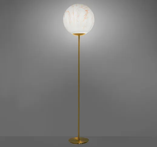 Lampada da tavolo terra stelo sfera effetto marmo design Slide Mineral Stand | Colore: Ros...