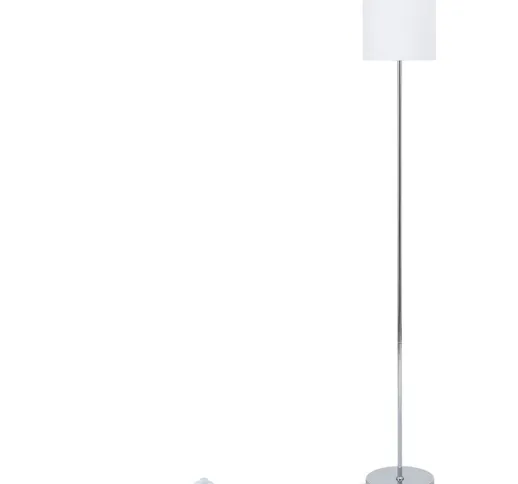 Lampada da Terra Metallo e Tessuto Pangiri Bianco180 mm - Bianco$180 mm