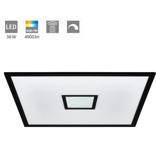 Eglo - Lampada del soffitto Bordonara Plastica led bianco 36W 3000-6000K l: 59,5 cm b: 59,...